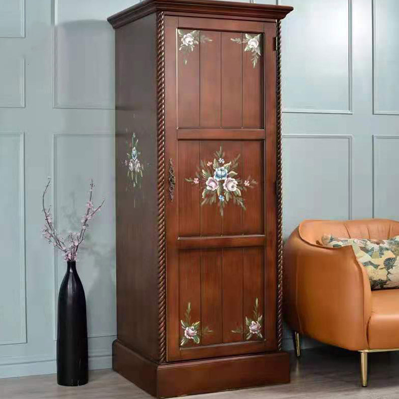 Coastal Storage Cabinet for Bedroom Matte Finish Birch Wood Cabinet