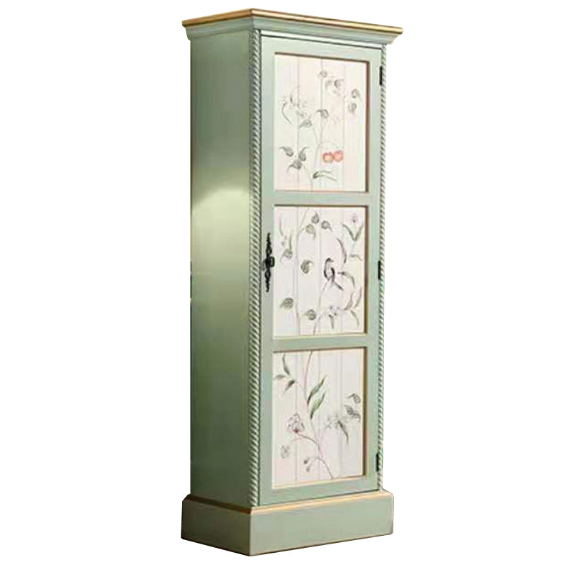 Coastal Storage Cabinet for Bedroom Matte Finish Birch Wood Cabinet