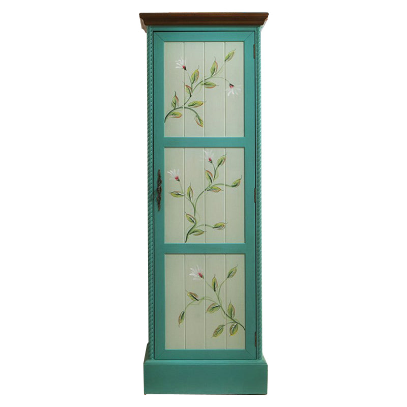 Coastal Storage Cabinet for Bedroom Matte Finish Birch Wood Cabinet