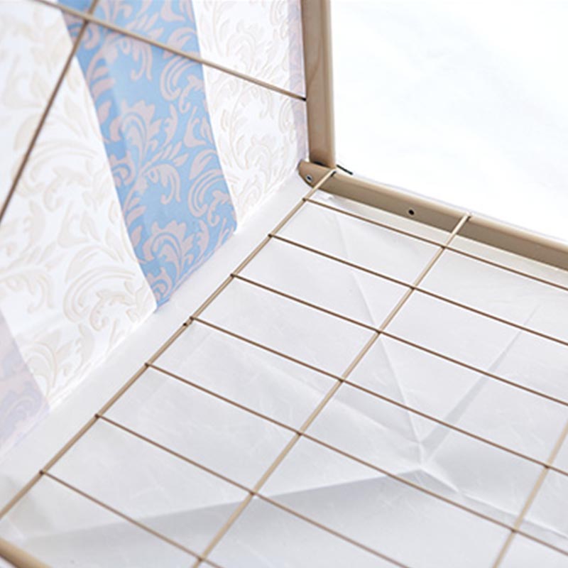 Gold Steel Frame Wardrobe Armoire Contemporary Style Wardrobe for Bedroom