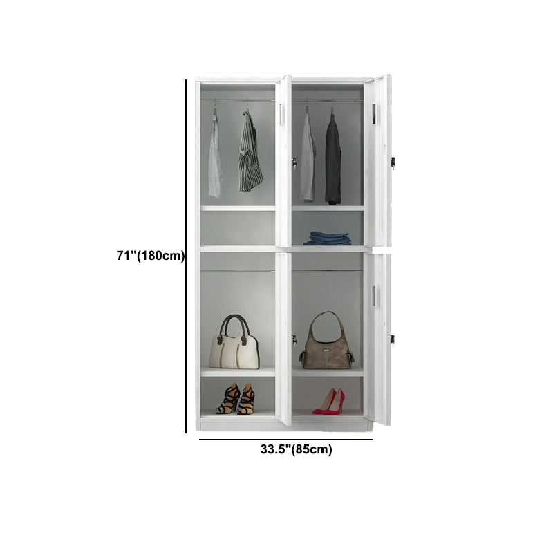 Contemporary Interior Storage Cabinet Gray Cabinet with Metal Door