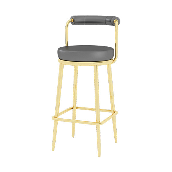 Glam 1/4 Pieces Bar Table Set Rectangle Stone Counter Table with High Stools