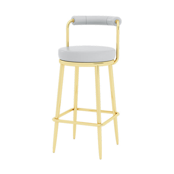 Glam 1/4 Pieces Bar Table Set Rectangle Stone Counter Table with High Stools