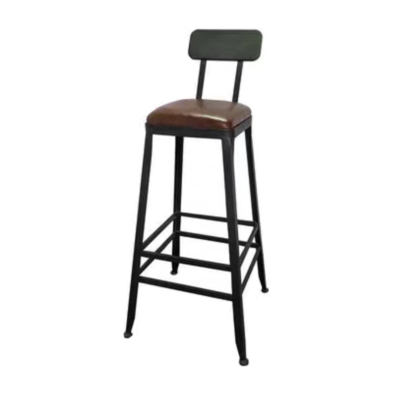 Industrial Rectangle Solid Wood Bar Table Set 1/5 Pieces Counter Table with High Stools