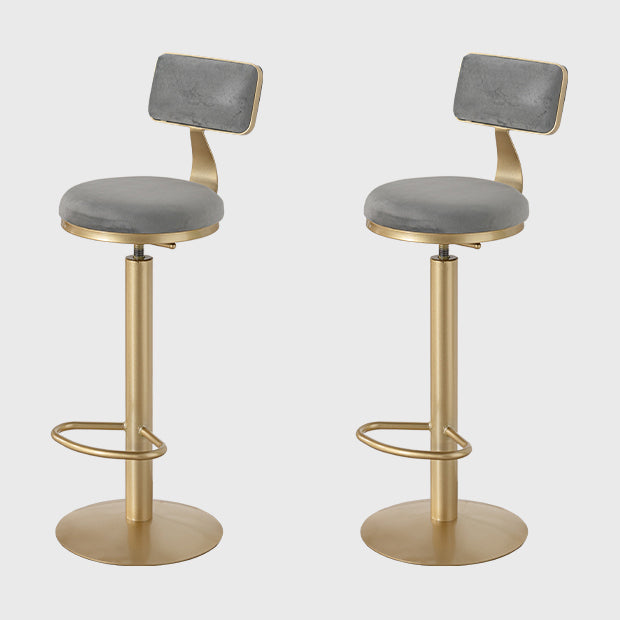 Glam Bar Stool and Table Set 1/2/3 Pcs Sintered Stone Bar Table with Adjustable Bar Stool