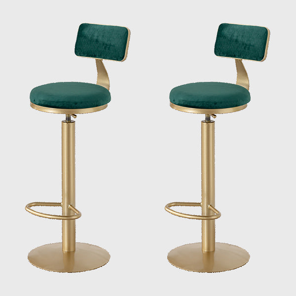 Glam Bar Stool and Table Set 1/2/3 Pcs Sintered Stone Bar Table with Adjustable Bar Stool