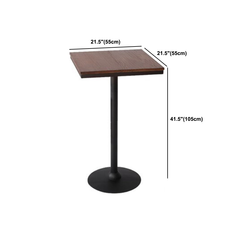 Industrial Wood Pub Dining Set 1/3/5 Pieces counter Table with Upholstered Stools