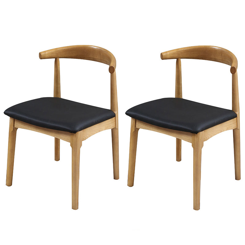 Modern Style Round Solid Wood Dining Set 1/2/3/4/5 Pieces Dining Set for Dining Areas