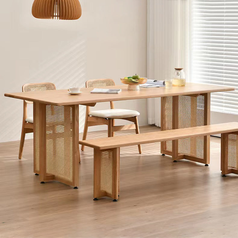 Modern Solid Wood Dining Set 1/2/3/4/5 Pieces Dining Furniture