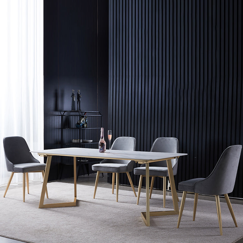 Contemporary 1/2/5/7 Pieces Dining Set Stone Dining Furniture