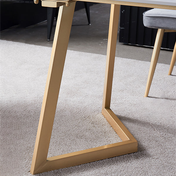 Contemporary 1/2/5/7 Pieces Dining Set Stone Dining Furniture