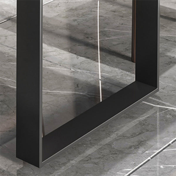 Industrial 1/2/5/7 Pieces Dining Set Solid Wood Top Dinette Set with Black Base