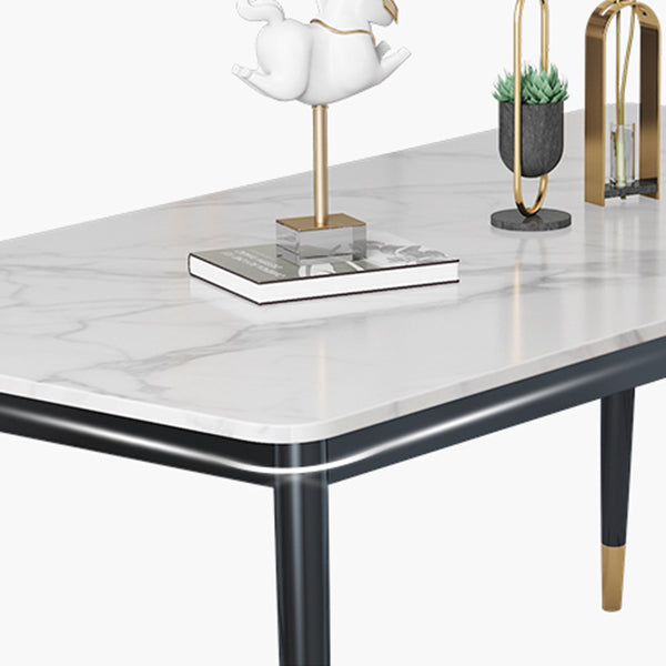 Modern Indoor 1/4/5/7 Pieces Dining Set Rectangle Stone Top Legs Dinette Set