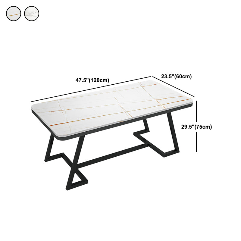 Modern 1/2/5/7 Pieces Dining Set White Stone Top Dining Furniture