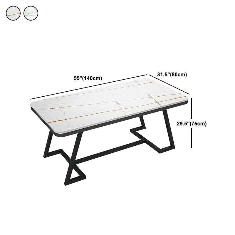 Modern 1/2/5/7 Pieces Dining Set White Stone Top Dining Furniture