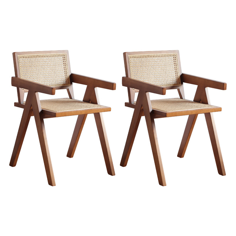 Modern Natural Dining Set 1/2/3/5 Pieces Rectangle Indoor Solid Wood Dinette Set