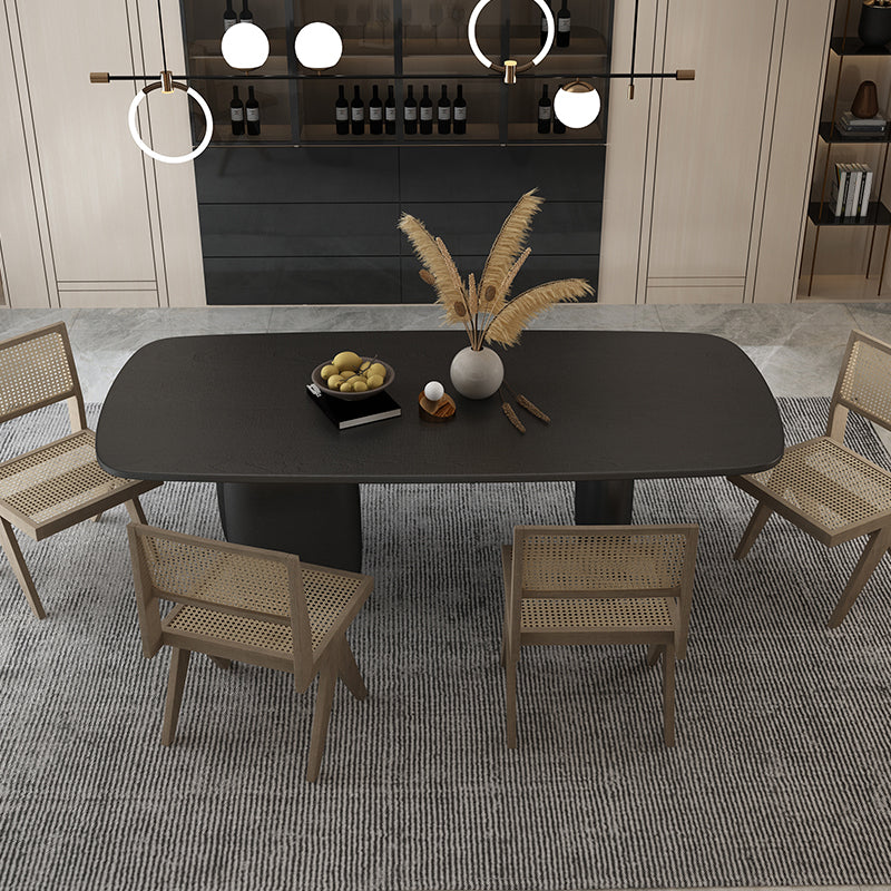 Solid Wood Dining Set 1/2/5 Pieces Modern Indoor Dining Furniture