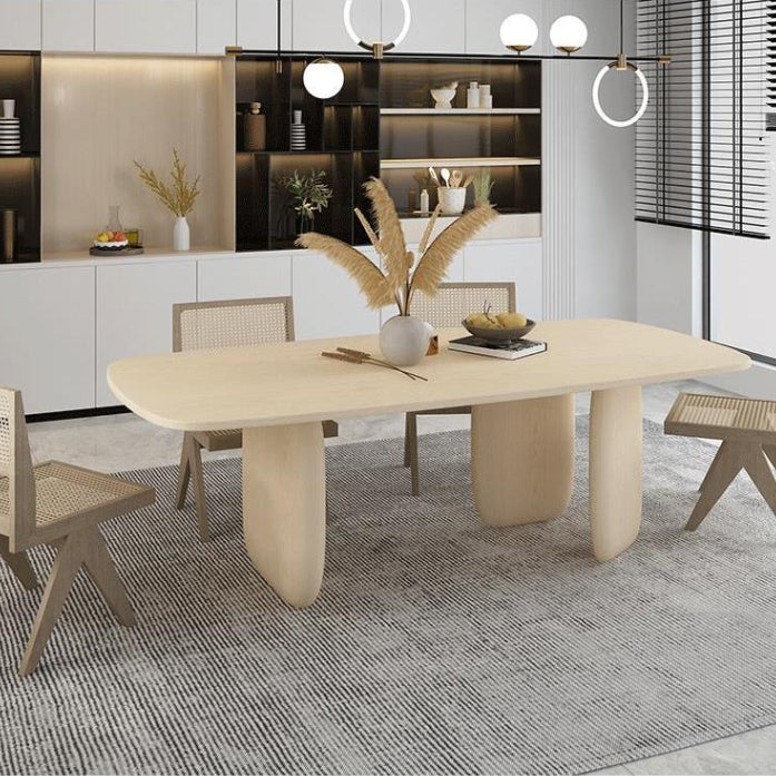 Solid Wood Dining Set 1/2/5 Pieces Modern Indoor Dining Furniture