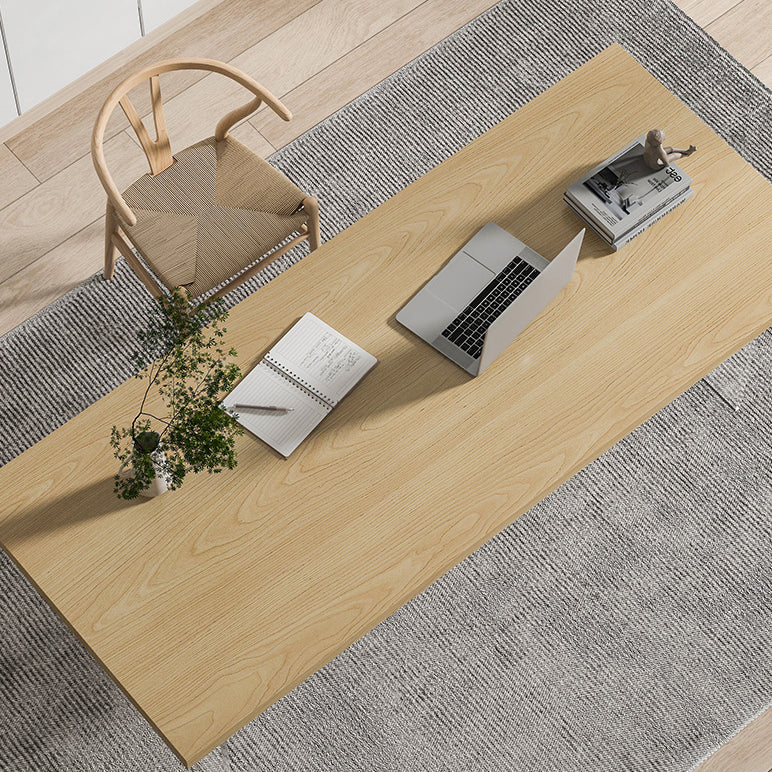 Rectangle Office Table Industrial Solid Wood Home Working Desk