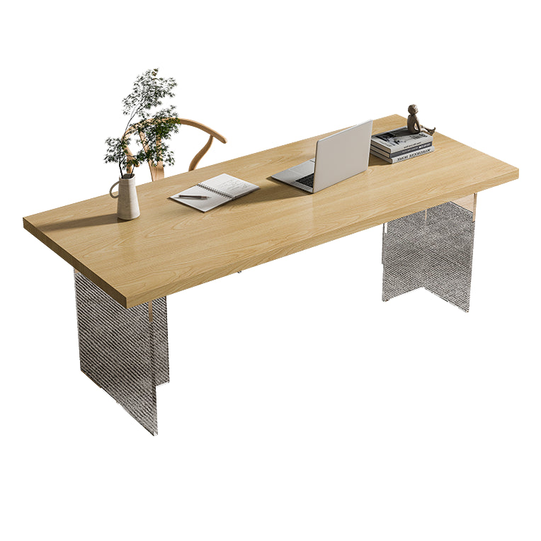 Rectangle Office Table Industrial Solid Wood Home Working Desk