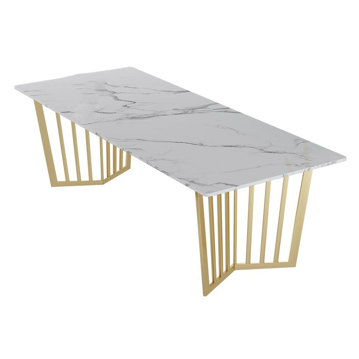 Glam Style Office Desk White Curve Office Meeting Writing Desk