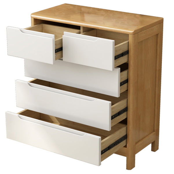 Contemporary Chest Legs Included Solid Wood Chest with Drawers for Bedroom
