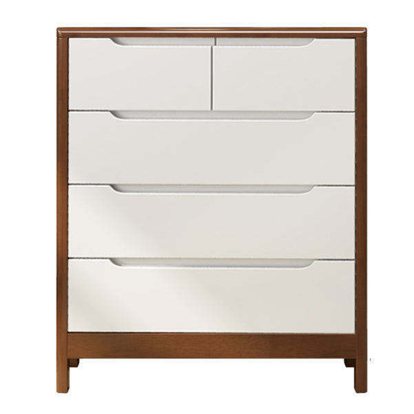 Contemporary Chest Legs Included Solid Wood Chest with Drawers for Bedroom