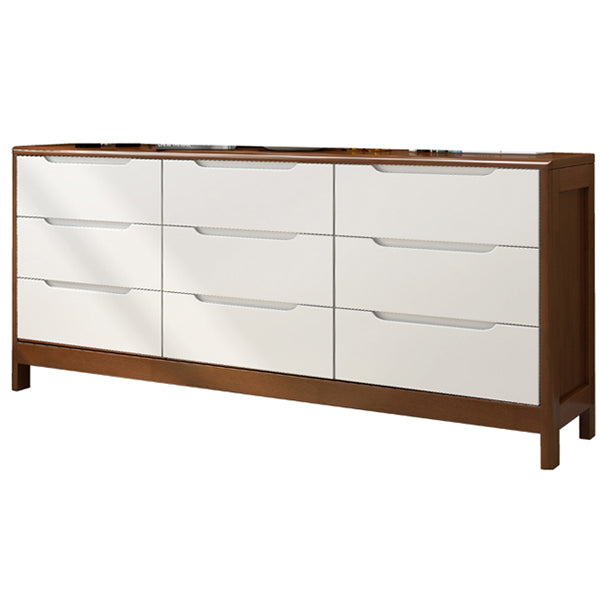 Contemporary Chest Legs Included Solid Wood Chest with Drawers for Bedroom