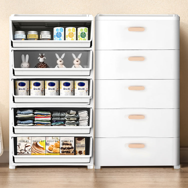 Contemporary Lingerie Chest Plastic Chest with Drawers for Bedroom