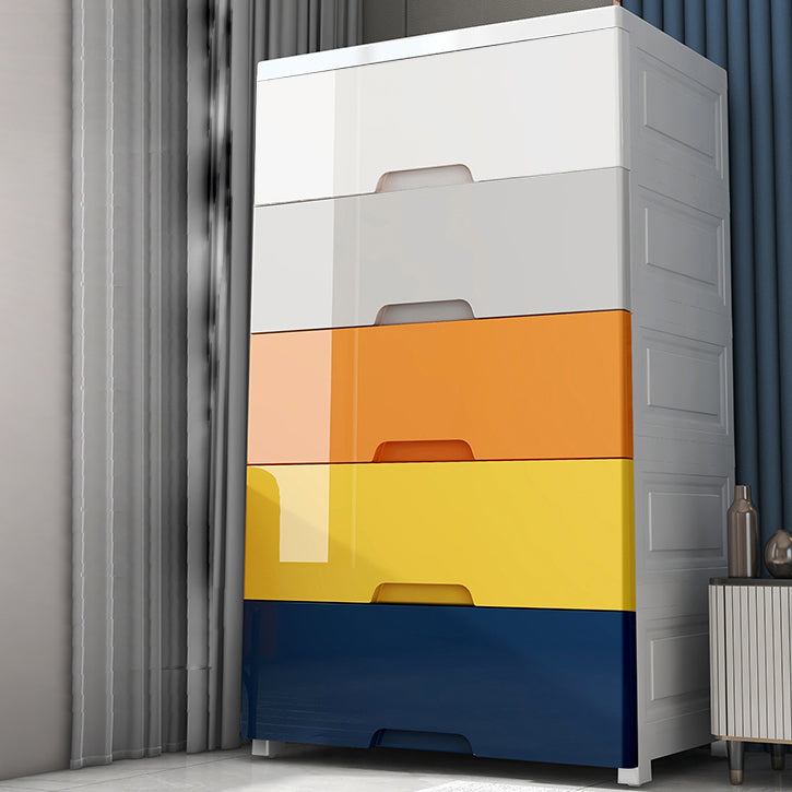 Contemporary Lingerie Chest Plastic Chest with Drawers for Bedroom