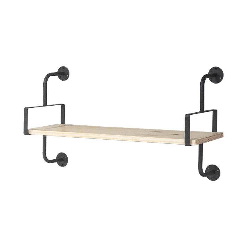 Wooden Floating Storage Bookshelf Modern Home Office Bookcase