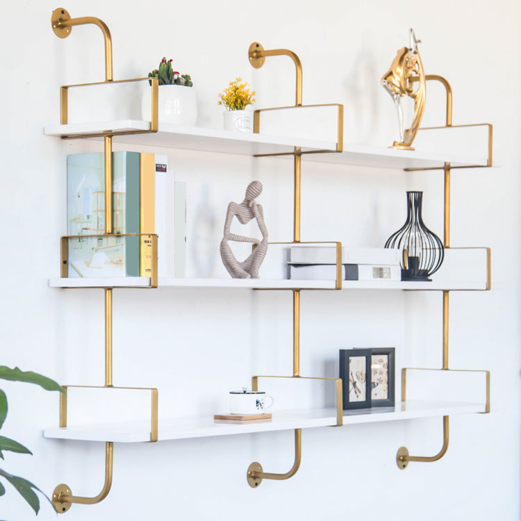 Modern Wooden Wall Mounted Bookshelf Floating Storage Bookcase