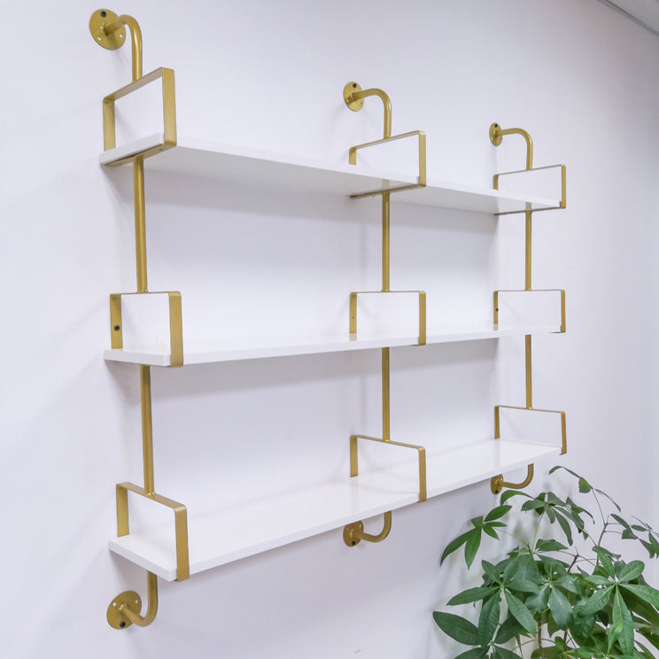 Modern Wooden Wall Mounted Bookshelf Floating Storage Bookcase