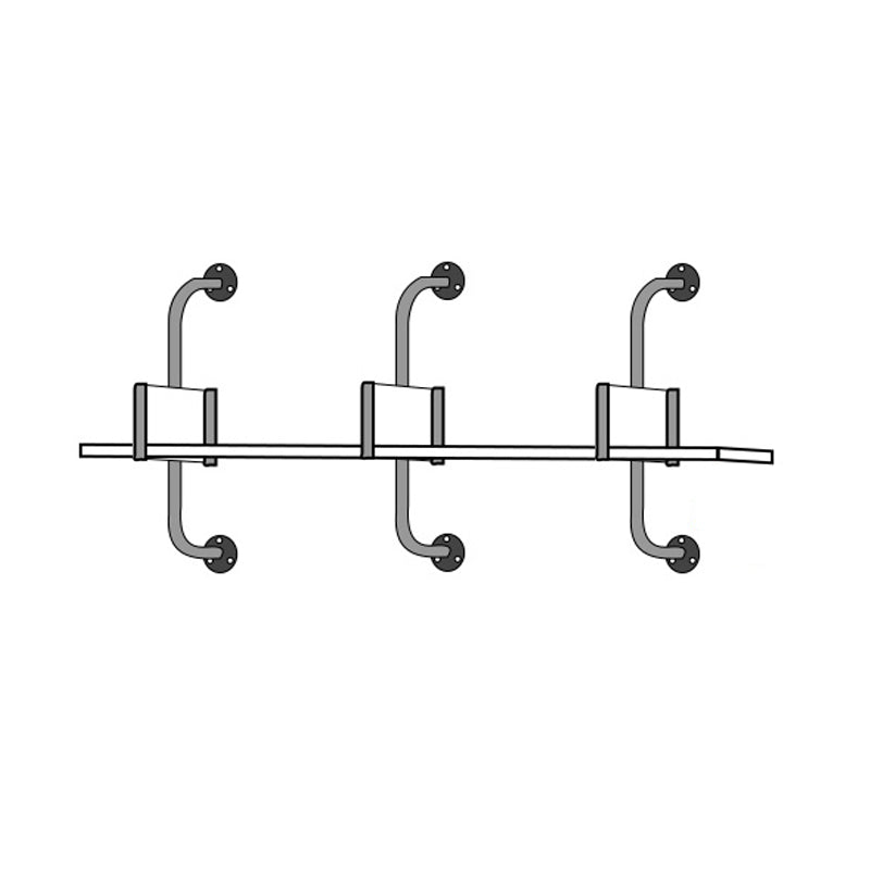 Modern Wooden Wall Mounted Bookshelf Floating Storage Bookcase