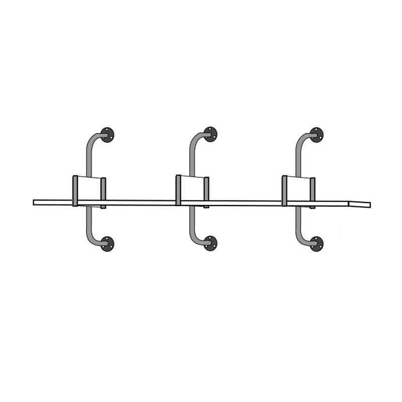 Modern Wooden Wall Mounted Bookshelf Floating Storage Bookcase