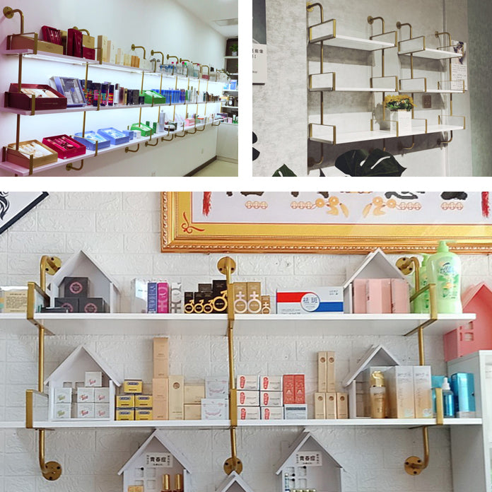 Modern Wooden Wall Mounted Bookshelf Floating Storage Bookcase