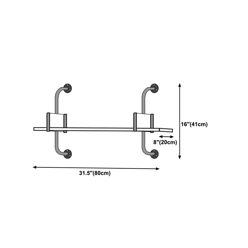 Modern Wooden Wall Mounted Bookshelf Floating Storage Bookcase