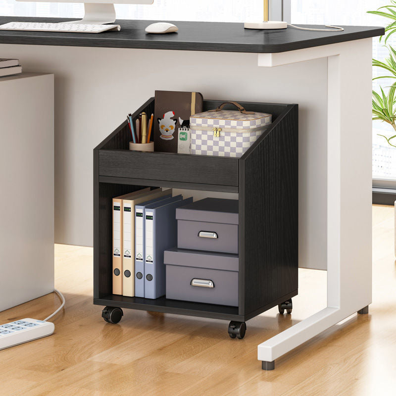 Wooden Open Back Bookcase Modern Home Etagere Storage Bookshelf