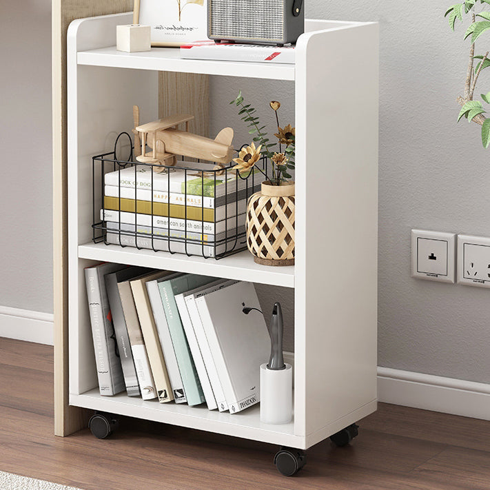 Wooden Open Back Bookcase Modern Home Etagere Storage Bookshelf
