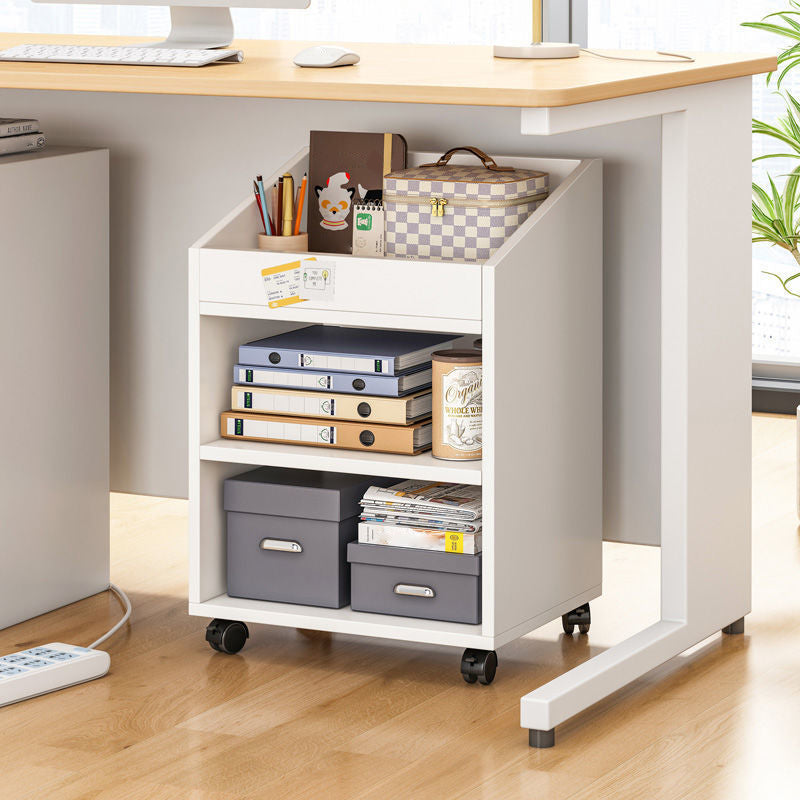 Wooden Open Back Bookcase Modern Home Etagere Storage Bookshelf