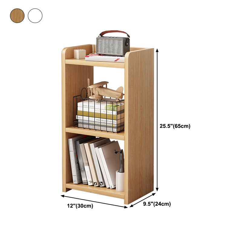 Wooden Open Back Bookcase Modern Home Etagere Storage Bookshelf