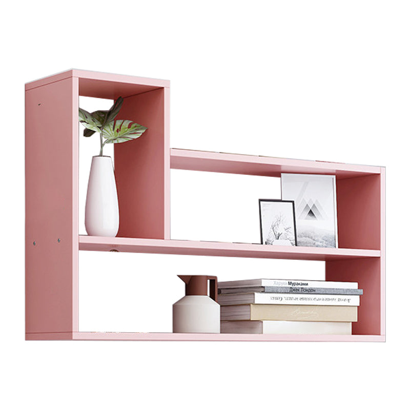 Modern Engineered Wood Bookcase, Geometric Wall Mounted Bookshelf for Any Room