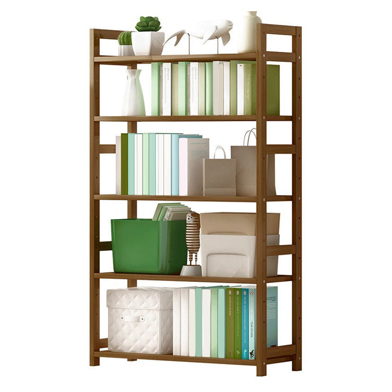 Modern Solid Bamboo Bookcase, Geometric Bookshelf for Any Room, 10" W