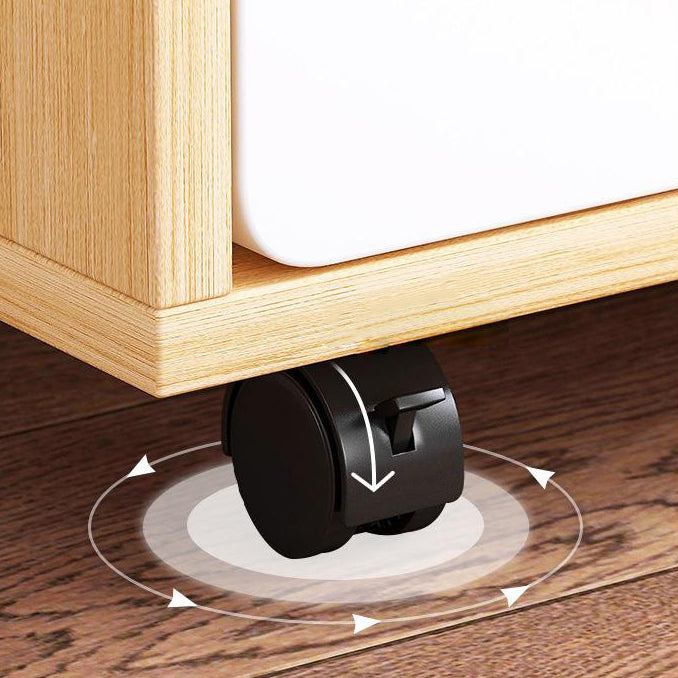 Scandinavian 13.38" Wide Bookcase Wood Removable Standard Bookshelf