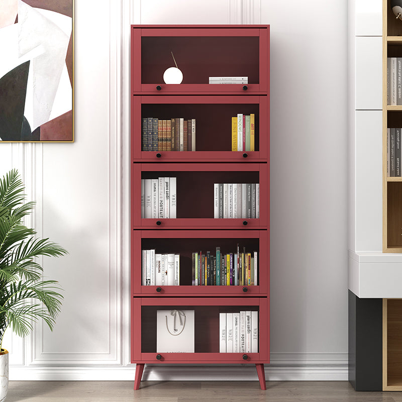 Closed Metal Bookcase Nordic Minimalist Home Living Room Bedroom Bookshelf