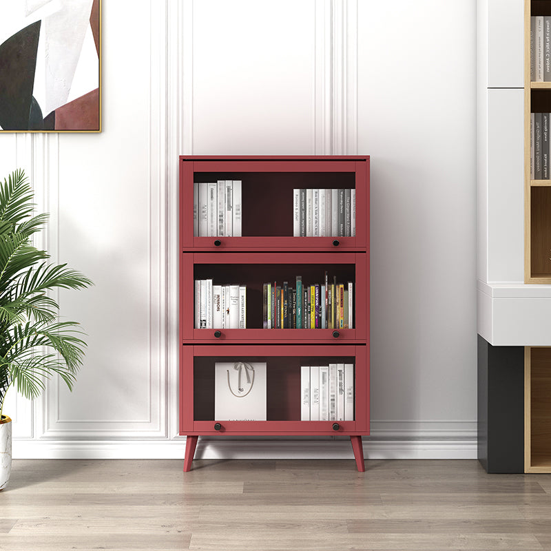 Closed Metal Bookcase Nordic Minimalist Home Living Room Bedroom Bookshelf