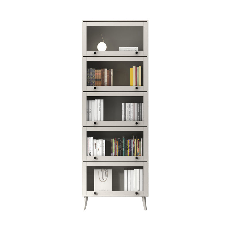 Closed Metal Bookcase Nordic Minimalist Home Living Room Bedroom Bookshelf