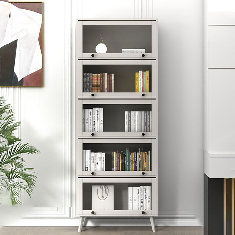 Closed Metal Bookcase Nordic Minimalist Home Living Room Bedroom Bookshelf