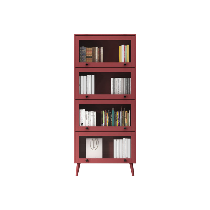 Closed Metal Bookcase Nordic Minimalist Home Living Room Bedroom Bookshelf