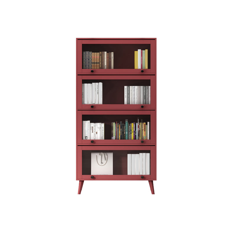 Closed Metal Bookcase Nordic Minimalist Home Living Room Bedroom Bookshelf